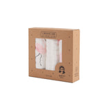 Anvi Baby Muslin Face & Burp Cloth Set of 3 - Bird Herd