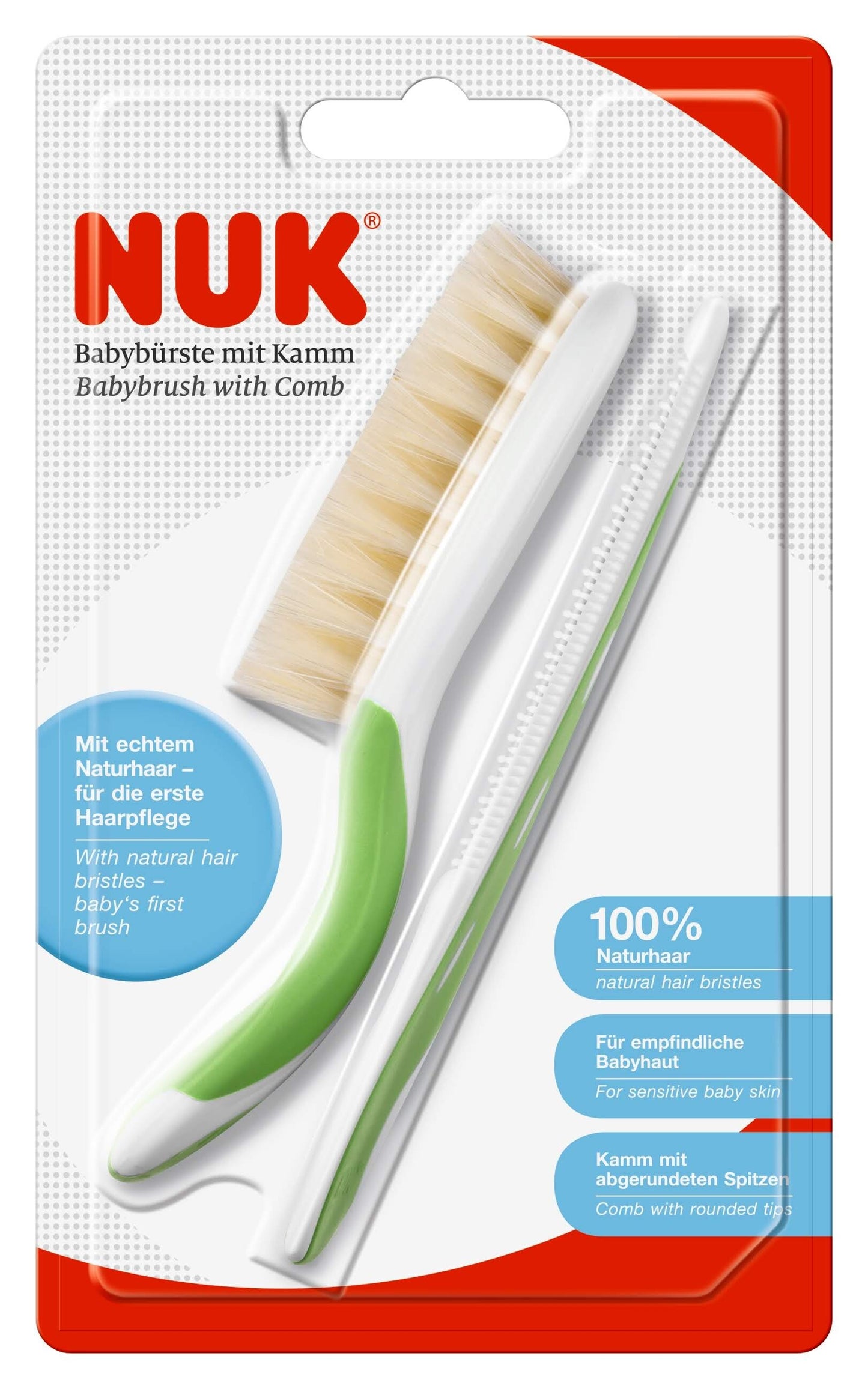 Nuk Baby Hairbrush With Comb