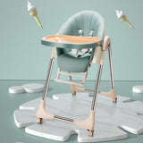 Lovely Baby Foldable High Chair - Sage Green