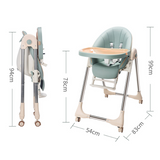 Lovely Baby Foldable High Chair - Sage Green