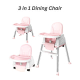 Lovely Baby 3 in 1 High Chair - Pink