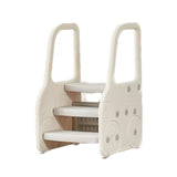 Lovely Baby 3 Step Stool for Kids -White
