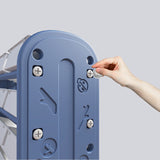 Lovely Baby Storage Rack With Book Shelf - Blue