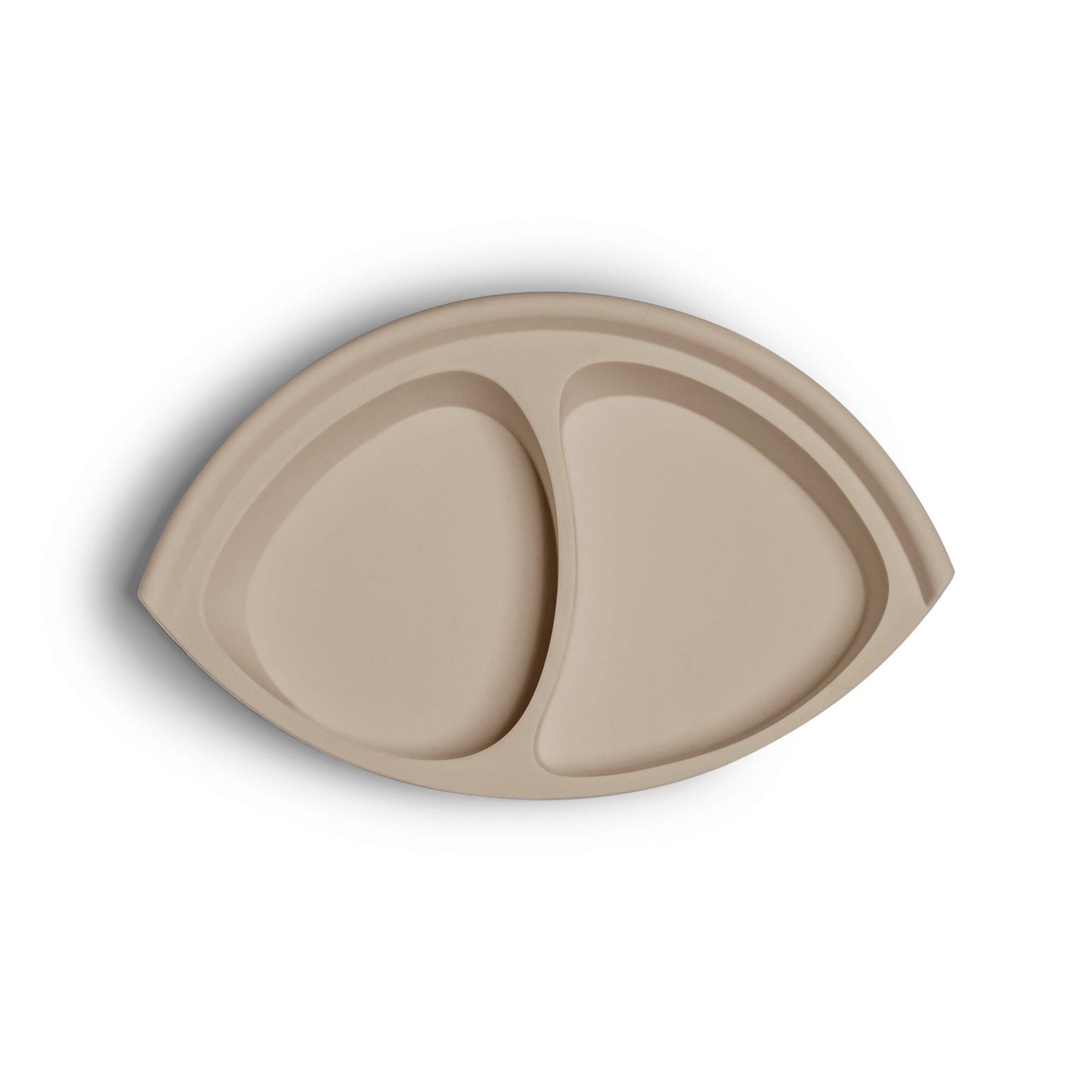 Citron Silicone Divider Plate - Beige