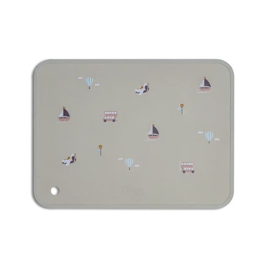 Citron Silicone Placemat Rectangle - Vehicles