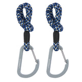 Lassig Stroller Hooks Cord 2pcs - Black / Blue / Vanilla