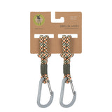 Lassig Stroller Hooks Cord 2pcs - Olive / Red / Vanilla