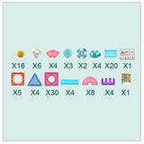 Stem Track Ball Magnetic Building Blocks 7.5Cm - 110Pcs