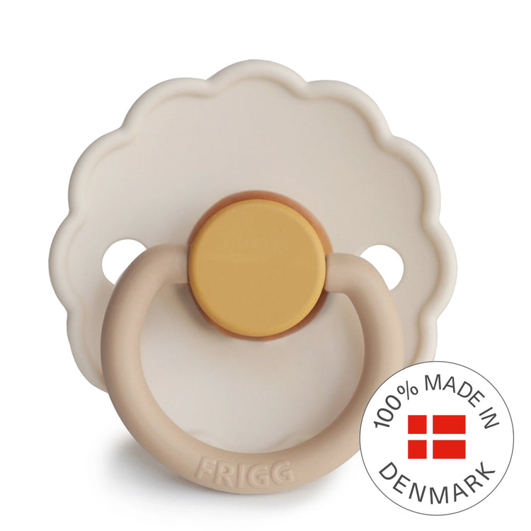 Frigg Daisy Latex Baby Pacifier 6M-18M, 1Pack, Chamomile - Size 2 - Laadlee