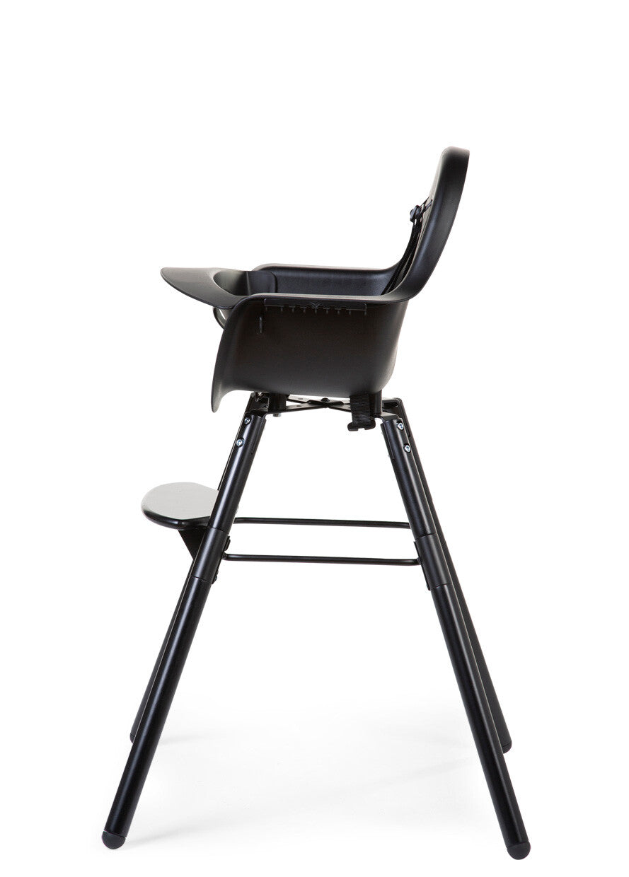 Childhome Evolu 2 Chair 2-in-1 With Bumper - Black Black