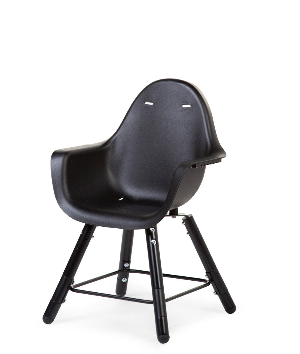 Childhome Evolu 2 Chair 2-in-1 With Bumper - Black Black