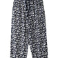 Jelliene Girls Floral Wide Leg Pants - Black