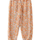 Jelliene Girls Floral Wide Leg Pants - Orange