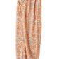 Jelliene Girls Floral Wide Leg Pants - Orange