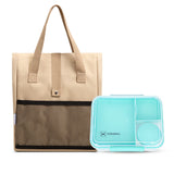 Hydrobrew 3/4/5 Convertible 1650Ml Bento Lunch Box With Lunch Bag - Green