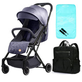 Teknum SLD Stroller Manhattan With Diaper Bag Bundle - Grey