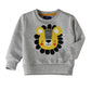 Jam Boys Lion Face Print Long-Sleeve Sweatshirt