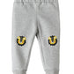 Jam Boys Joggers with Lion Patches - Grey