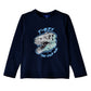 Jam Boys T-Rex Long Sleeve T-Shirt - Navy Blue