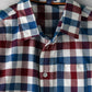 Jam Boys Burgundy, Blue, and White Checkered Shirt