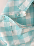Jam Boys Light Blue and White Checkered Shirt