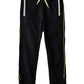 Jam Boys Jogger Pants with Yellow Side Stripe - Black