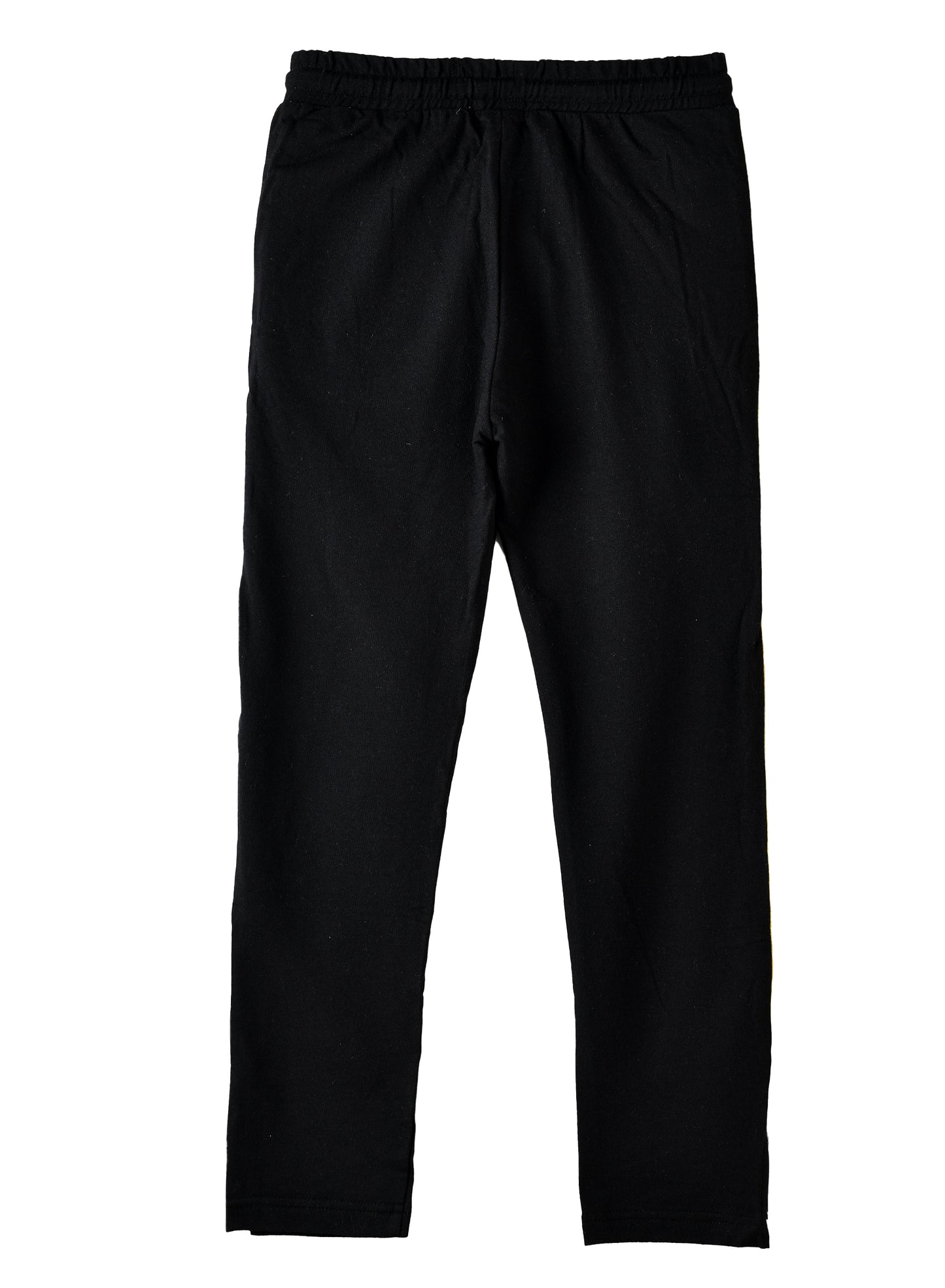 Jam Boys Jogger Pants with Yellow Side Stripe - Black