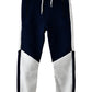 Jam Boys Navy and Grey Color Block Jogger Pants