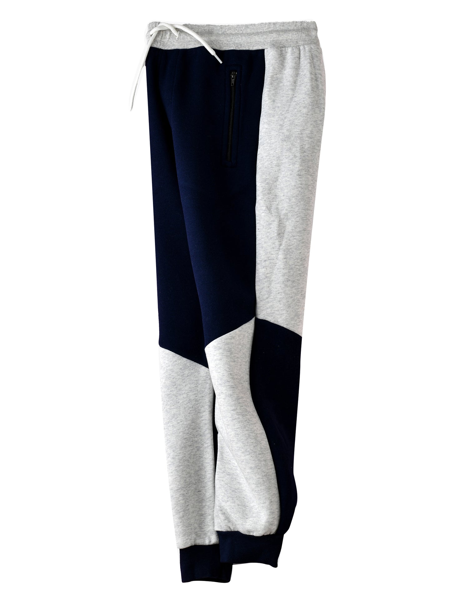 Jam Boys Navy and Grey Color Block Jogger Pants