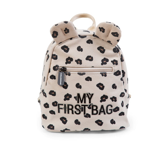 Childhome Kids My First Bag 9 Inch - Canvas Leopard