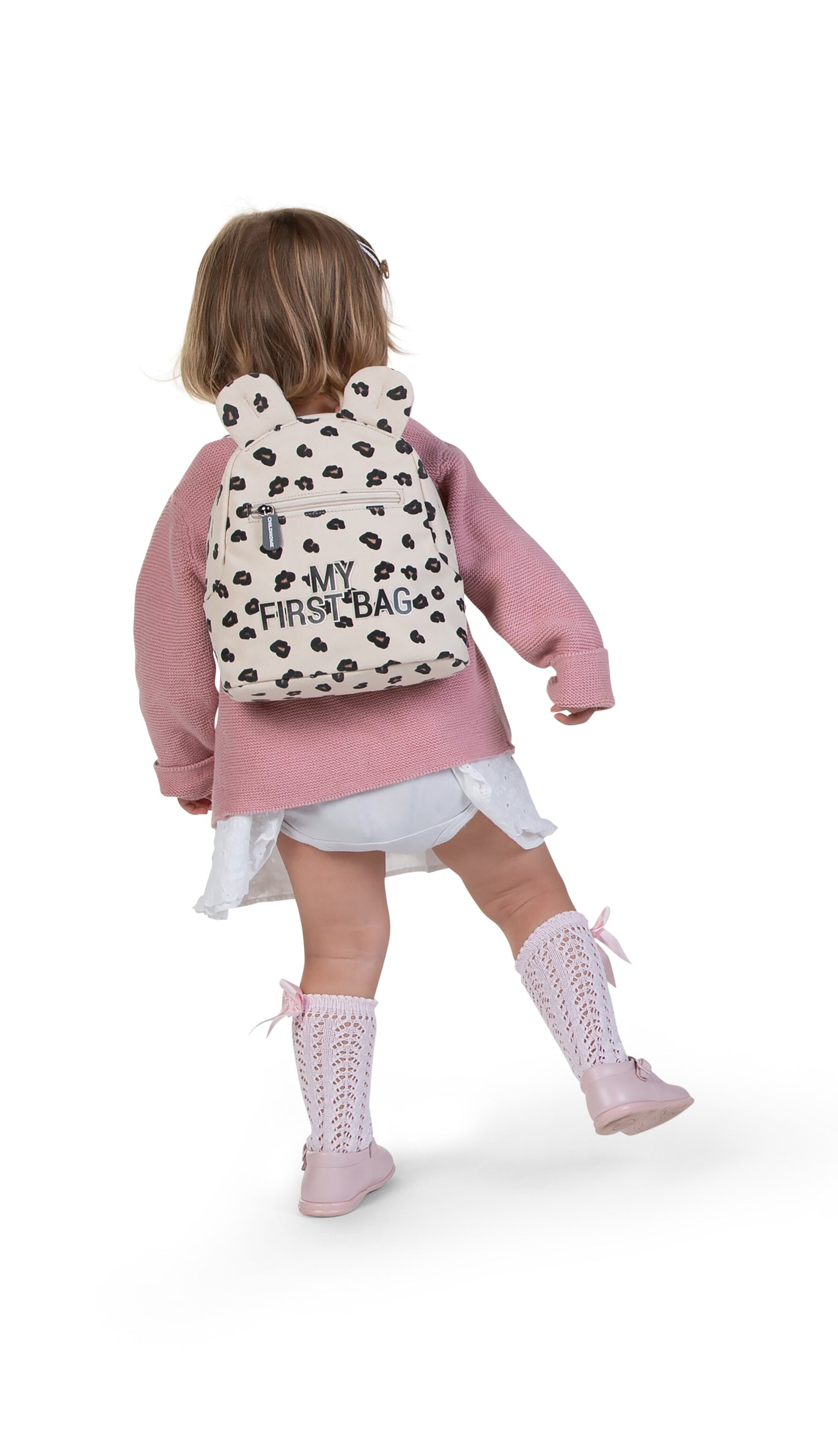 Childhome Kids My First Bag 9 Inch - Canvas Leopard