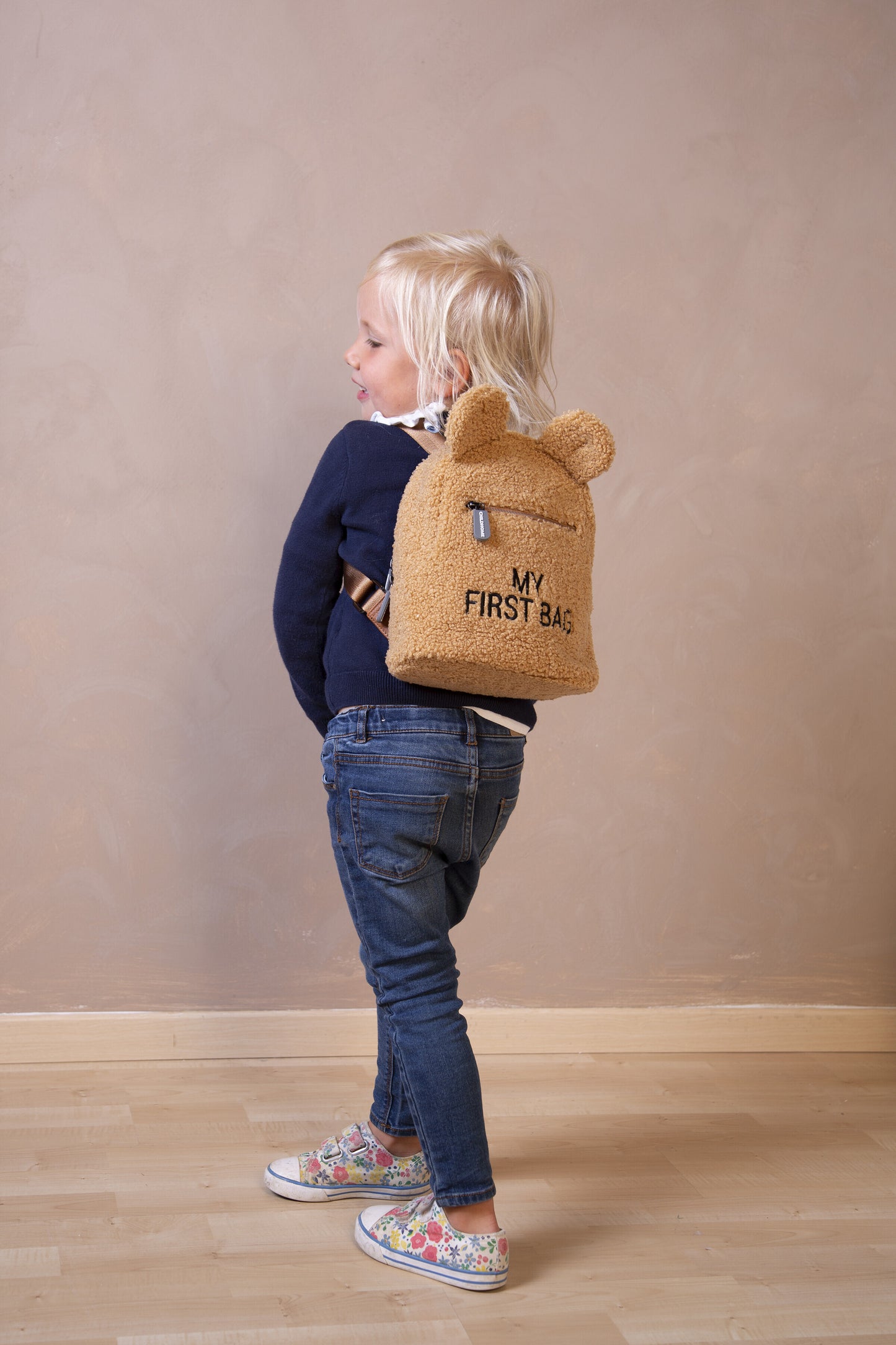 Childhome Kids My First Bag 9 Inch - Teddy Beige