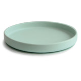Mushie Classic Silicone Suction Plate Cambridge Blue - Laadlee