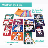 Chalk & Chuckles Fabulous Foil Art-Superhero Animals