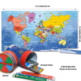 Chalk & Chuckles Smart Sticks - Countries Of the World