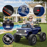 Megastar Xxl Chevrolet Cheyenne 24V 7AH Electric Car For Kids 2 Seater Kids Ride On Monster Jeep With Remote Control - Blue