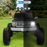 Megastar Xxl Chevrolet Cheyenne 24V 7AH Electric Car For Kids 2 Seater Kids Ride On Monster Jeep With Remote Control - Black