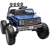 Megastar Xxl Chevrolet Cheyenne 24V 7AH Electric Car For Kids 2 Seater Kids Ride On Monster Jeep With Remote Control - Blue