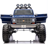 Megastar Xxl Chevrolet Cheyenne 24V 7AH Electric Car For Kids 2 Seater Kids Ride On Monster Jeep With Remote Control - Blue