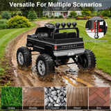 Megastar Xxl Chevrolet Cheyenne 24V 7AH Electric Car For Kids 2 Seater Kids Ride On Monster Jeep With Remote Control - Black