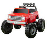 Megastar Xxl Chevrolet Cheyenne 24V 7AH Electric Car For Kids 2 Seater Kids Ride On Monster Jeep With Remote Control - Red