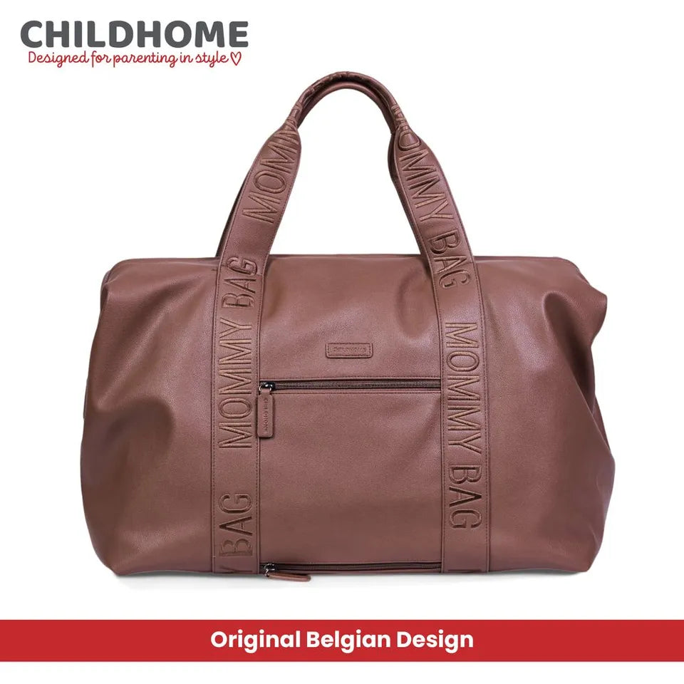 childhome-mommy-bag-signature-simili-dark-brown-2