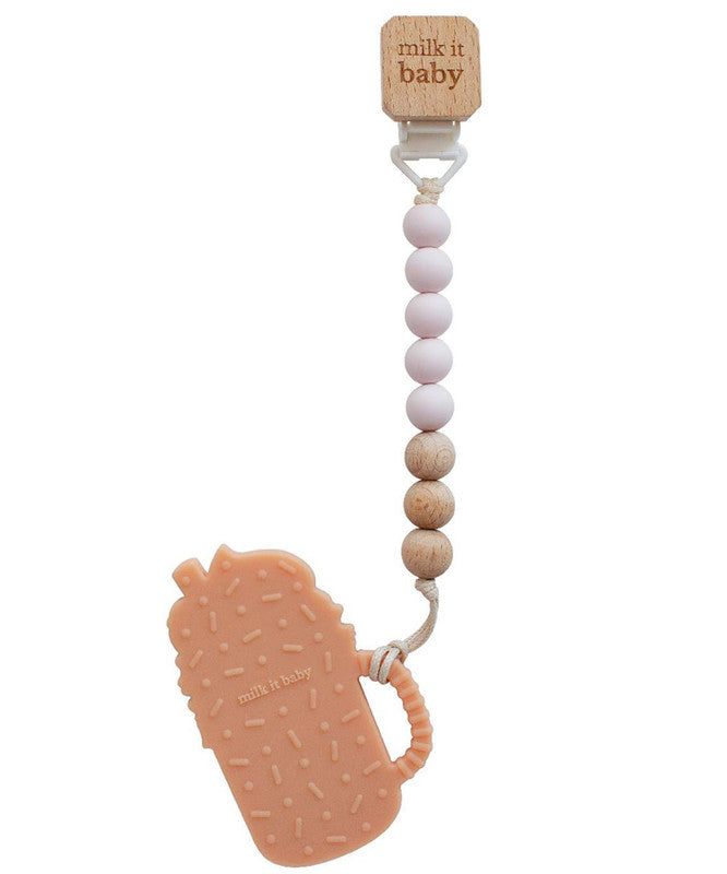 Milk It Baby Chocolate Monster Milkshake Teether - Laadlee