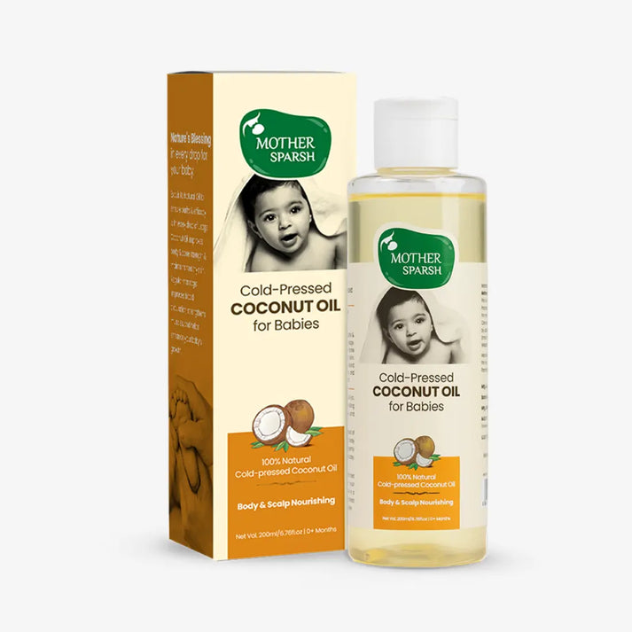 Mother Sparsh Cold Pressed Coconut Oil for Babies - 200ml