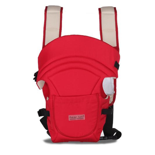Polka Tots Adjustable Hands-Free 3-in-1 Baby Carrier - Red