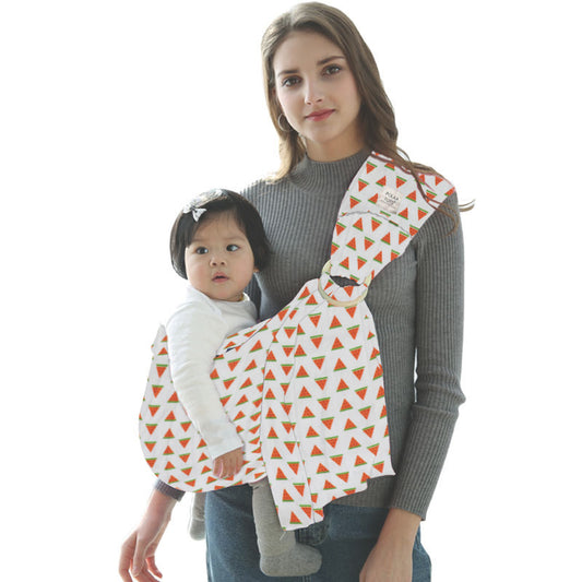 Polka Tots Ring Sling Baby Carrier - Cream Watermelon