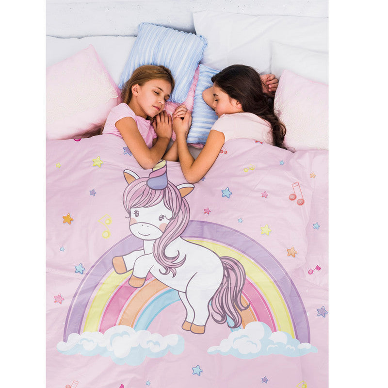 Polka Tots Kids Reversible Comforter Blanket - Unicorn