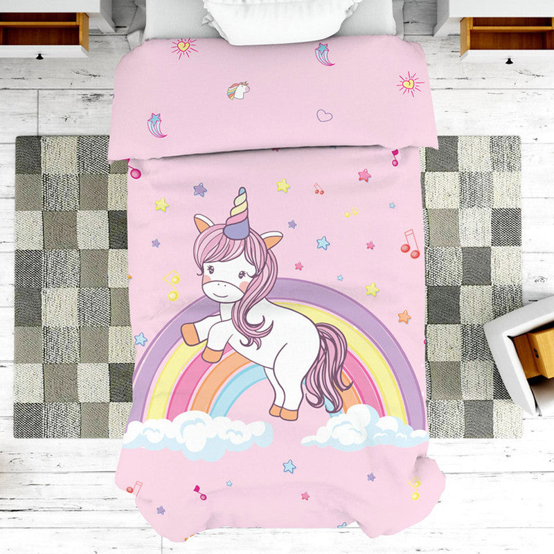 Polka Tots Kids Reversible Comforter Blanket - Unicorn - Laadlee