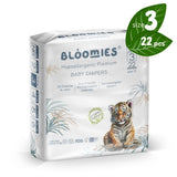 Bloomies Organic Bamboo Baby Diapers for Size 3 (7-11 kg) - 22pcs