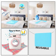 Polka Tots Bed Protector - Sky Blue - Small - 50cm x 70cm - Laadlee